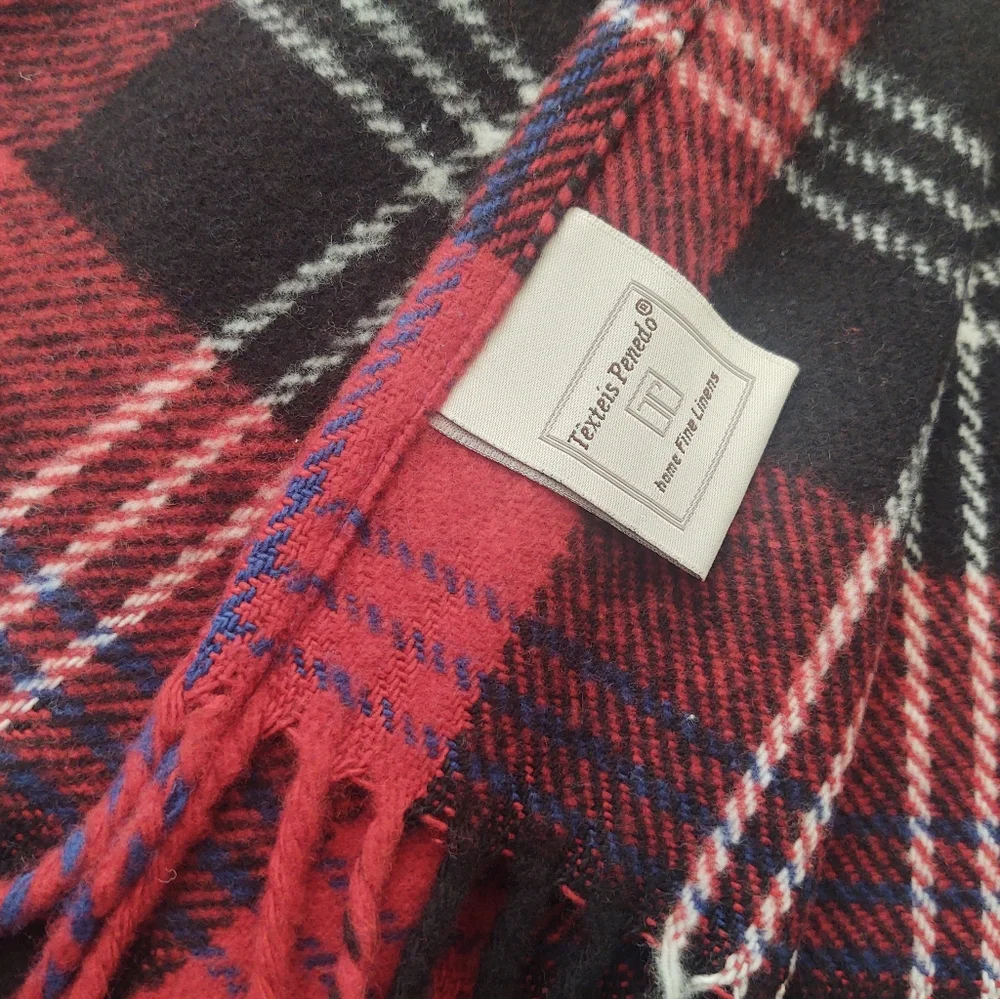 🎁Made in Portugal Tartan Plaid Throw Blanket by Texteis Penedo